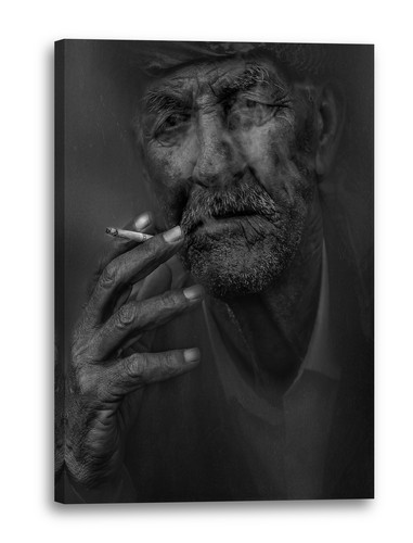 Toile cadres noir blanc - et,