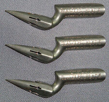 LOT N°22 /PLUME CALLIGRAPHIE 3 PLUMES COUDEES ZIG ZAG/ BLANZY POURE/no 1278