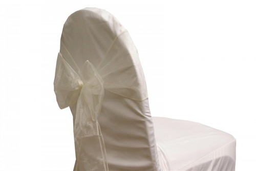 Chair bow organza sashes - chair,