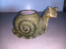 Escargot en céramique, mini pot de fleurs