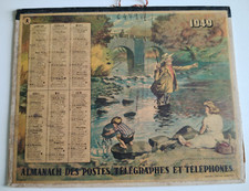 ALMANACH DES POSTES TELEGRAPHES PECHE CHASSE PIERRE  PROBST 1949 PUY DE DOME