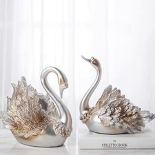 Couple Swan Ornament Living
