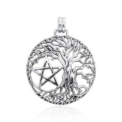 Pendentif pentacle arbre - pendentif,