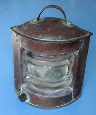 Lanterne de bateau Firmin le Drézen L.D.F - Ancienne Fanal de Marine en cuivre