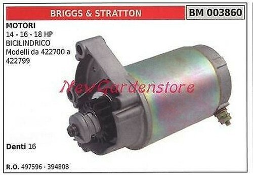 Démarreur moteur 14hp - b&s,