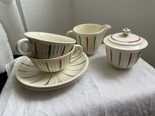 Ensemble petit déjeuner ancien Gien Beausoleil tasse sucrier chocolat café thé