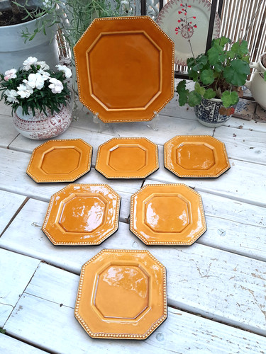 Plat 6 assiettes - assiettes, desserts