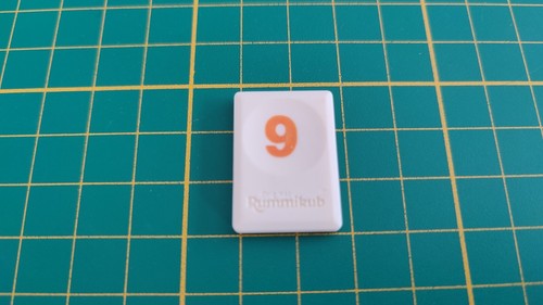 Tuile chiffre orange - 9,