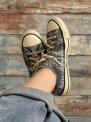 Well worn chucks - well,