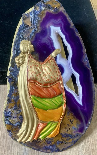 Tranche agate naturelle - d’agate,