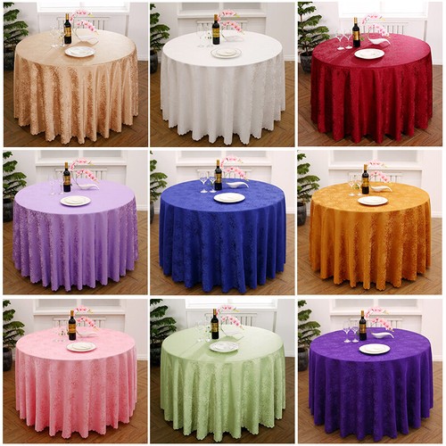 Nappe ronde jacquard polyester - jacquard,