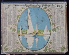 1941 CALENDRIER ALMANACH PTT