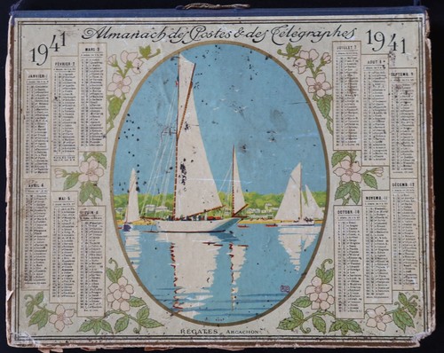 1941 calendrier almanach ptt - almanach,