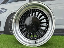 4X 17 Inch 4X100/4X114.3 Blackpolished Alpina Style Roues Pour : BMW E30 Jdm