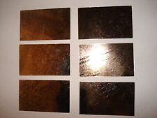 6 FEUILLES DE MICA NATUREL POUR POÊLE A BOIS OU AUTRE 49 X 81 AMBRE