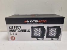 2 Phares Feux additionnels moto leds IXTEM SLI-04 3000lm 60 mm + faisceau *NEUF*