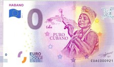 HAVANE 2019 -1 PURO HABANO BILLET SOUVENIR 0 EURO TOURISTIQUE NEUF