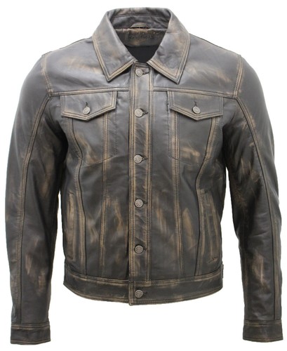 Veste camionneur homme - , cuir