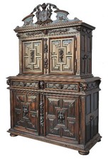 Bahut ancien deux corps