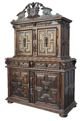 Bahut ancien deux corps