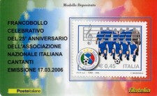 2006 TESSERA FILATÉLIQUE UNIF. N. 375 - NATIONALE ITALIENNE CHANTEURS MF62617