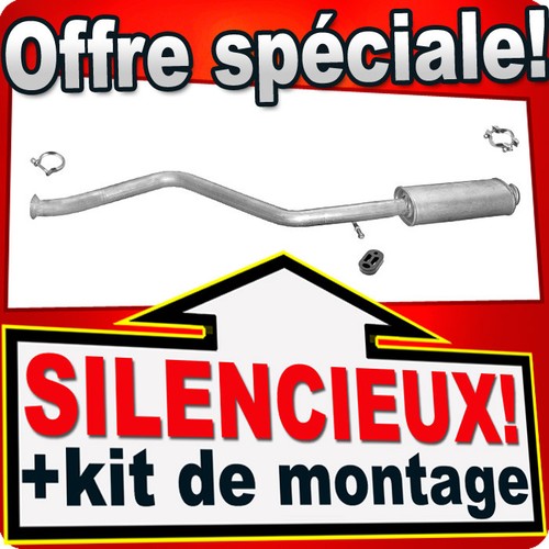 Silencieux intermédiaire pour - intermédiaire,