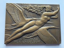Médaille Rallye Aérien de NIMES  Signée Delamarre, Bronze 1947 aviation avion