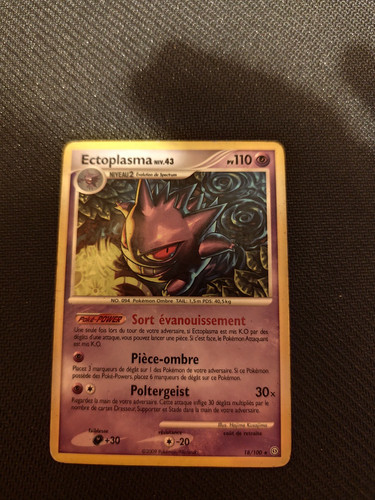 Carte pokémon ectoplasma - carte,