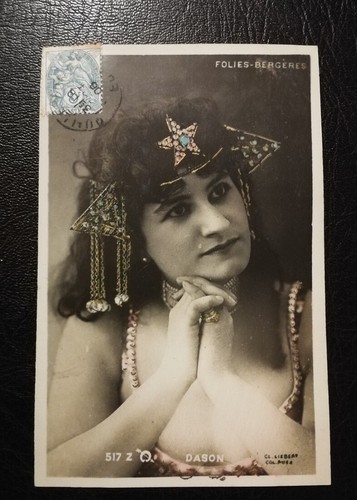 Cpa femme theatre frau - theatre,