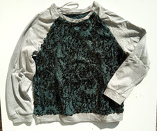 Adorable sweat vert dentelle