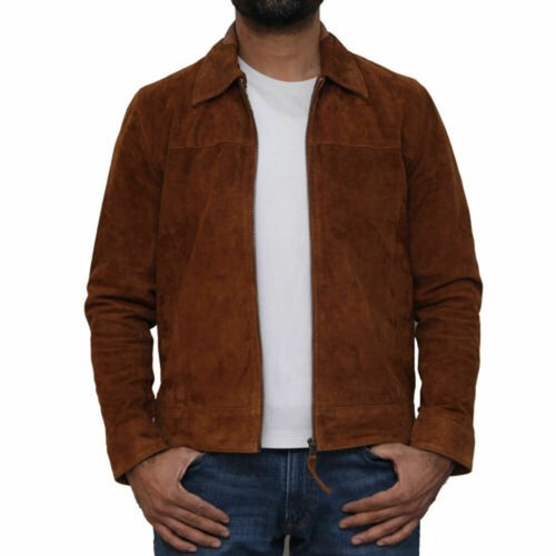Veste cuir suédé - en, d'agneau