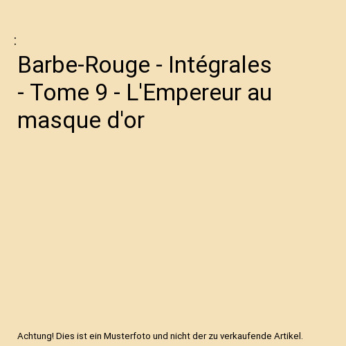 Barbe rouge intégrales - barbe-rouge,