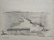 Karl Freede 1908-2000 Empty Siel At Loga East Frisia