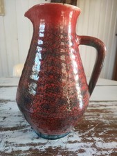 Joli Grand Pichet Vase En Céramique Craquelée D'accolay 