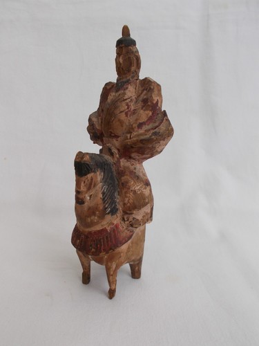 Statue ancienne bois asiatique - ancienne,
