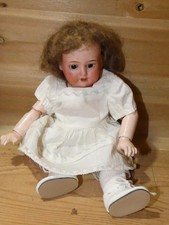 Ancienne poupée porcelaine et corps composition ARMAND MARSEILLE yeux sulfure…