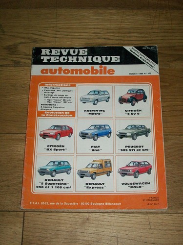 Revue technique automobile - technique,