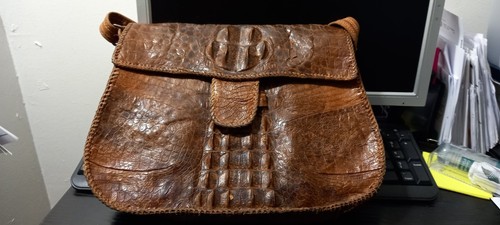 Vintage sac en - sac, crocodile