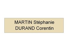 plaque ou etiquette de boite