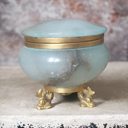 Boîte vintage onyx bleu - boîte,