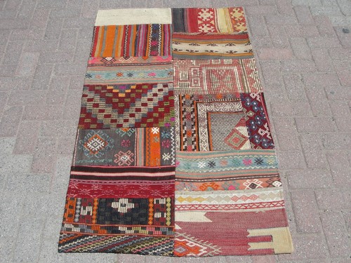 Patchwork area kilim - kilim, rug