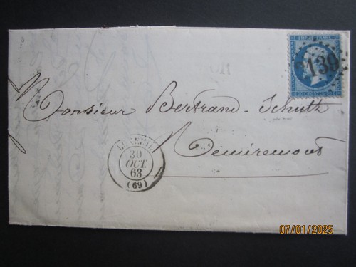 Lettre 2139 luxeuil 69 - gc,