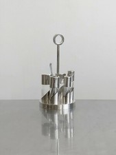 1970 MENAGERE A CONDIMENTS POST-MODERNISTE BAUHAUS MEMPHIS Sabattini Christofle