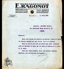 MALAKOFF (92) USINE de MACHINES à coudre , VENTILLATEURS ... "E. RAGONOT" en1925