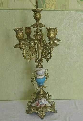 Chandelier bougeoir bronze - chandelier,