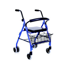 Mopedia Déambulateur pliable Atos pour personnes âgées et handicapées, 4 roues B