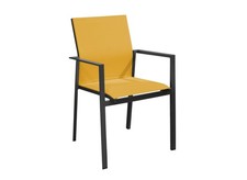 Fauteuil Delia Graphite/Moutarde Mobilier D'Intérieur Et D'Extérieur