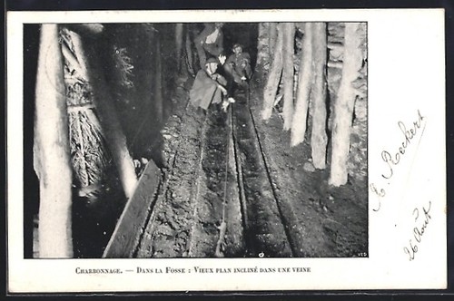 Carte postale charbonnage - carte,