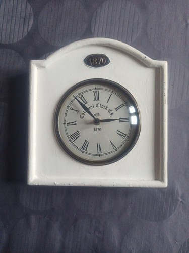 Horloge vintage bois style - horloge,