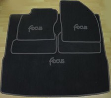 Tapis de Voiture Sol Pour Ford Focus MK2 Break Noir 04-2010 5tlg. Neuf